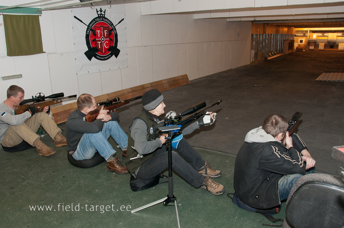 Esimene vahetus tulejoonel: Meelis, Indrek, Heli ja Martin